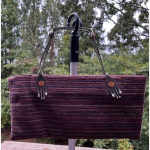 Ellen Hanson Vintage Handmade Bag Fork Metal Handles